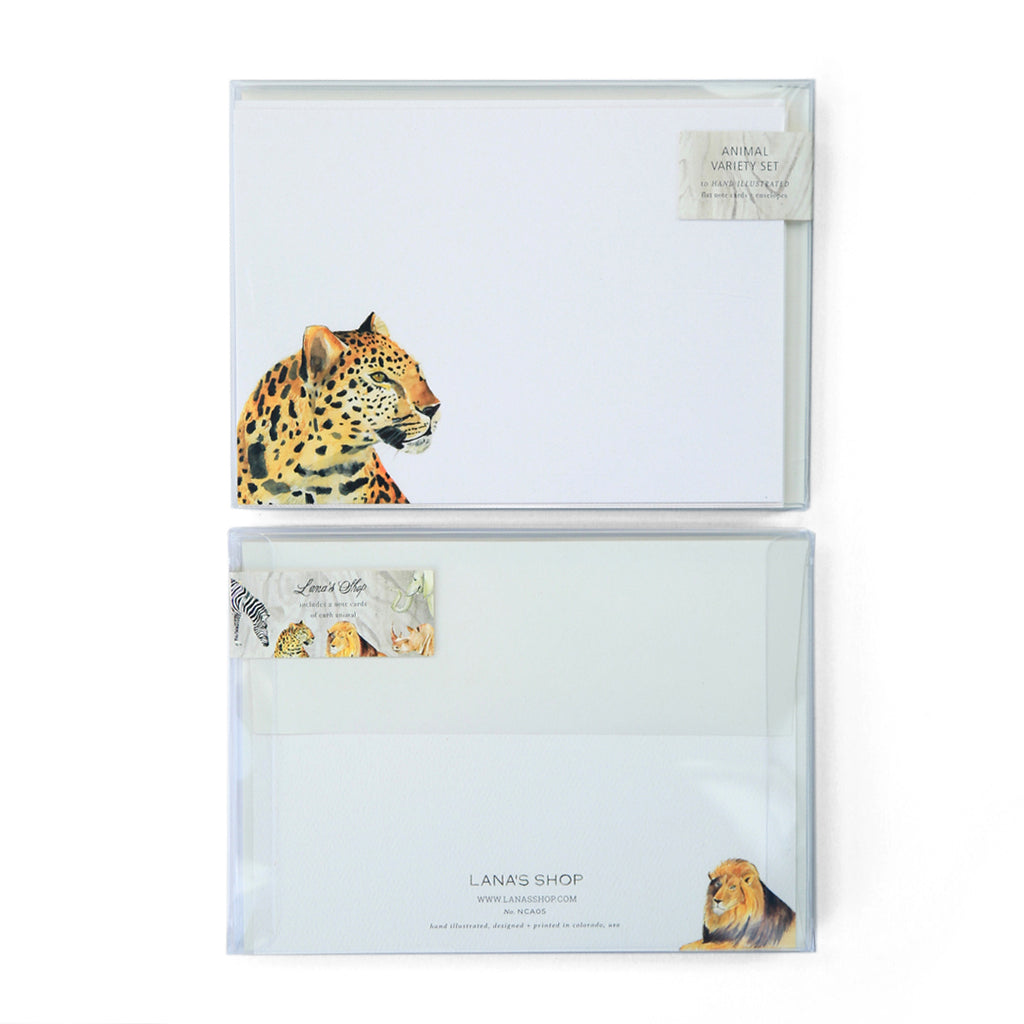 Safari Variety Note Cards