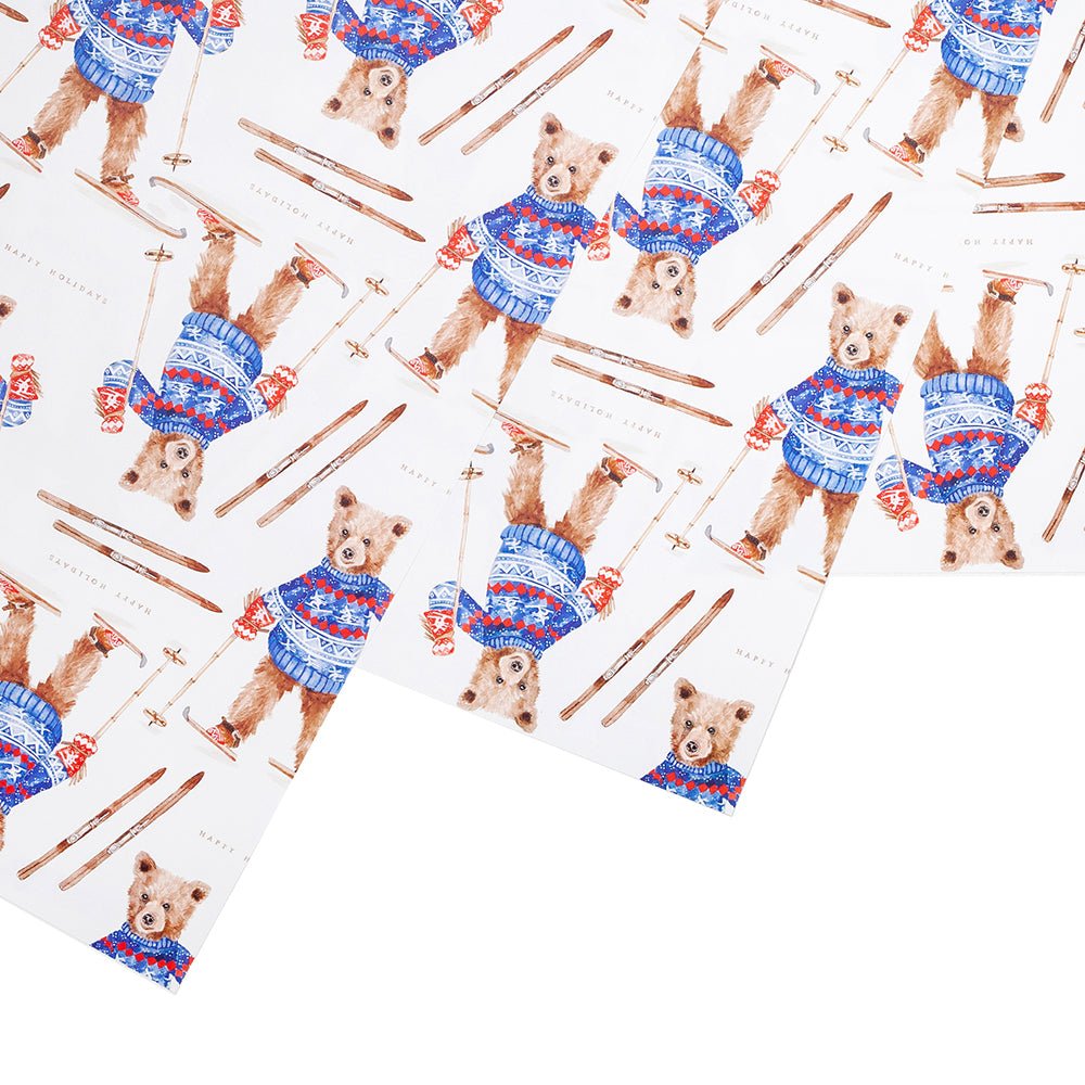 Ski Bear Gift Wrap