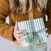 Green Stripes Gift Wrap