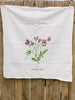 Sweet Pea Painted Tea Towel