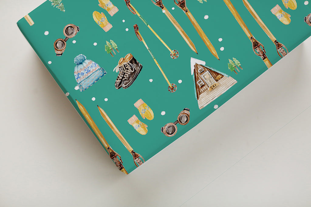 Limited Edition Vintage Winter Gear Gift Wrap