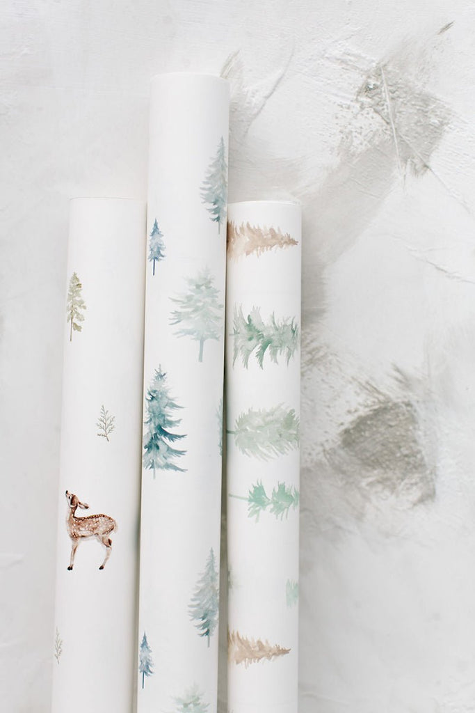 Woodland Nursery Wallpaper in Neutrals