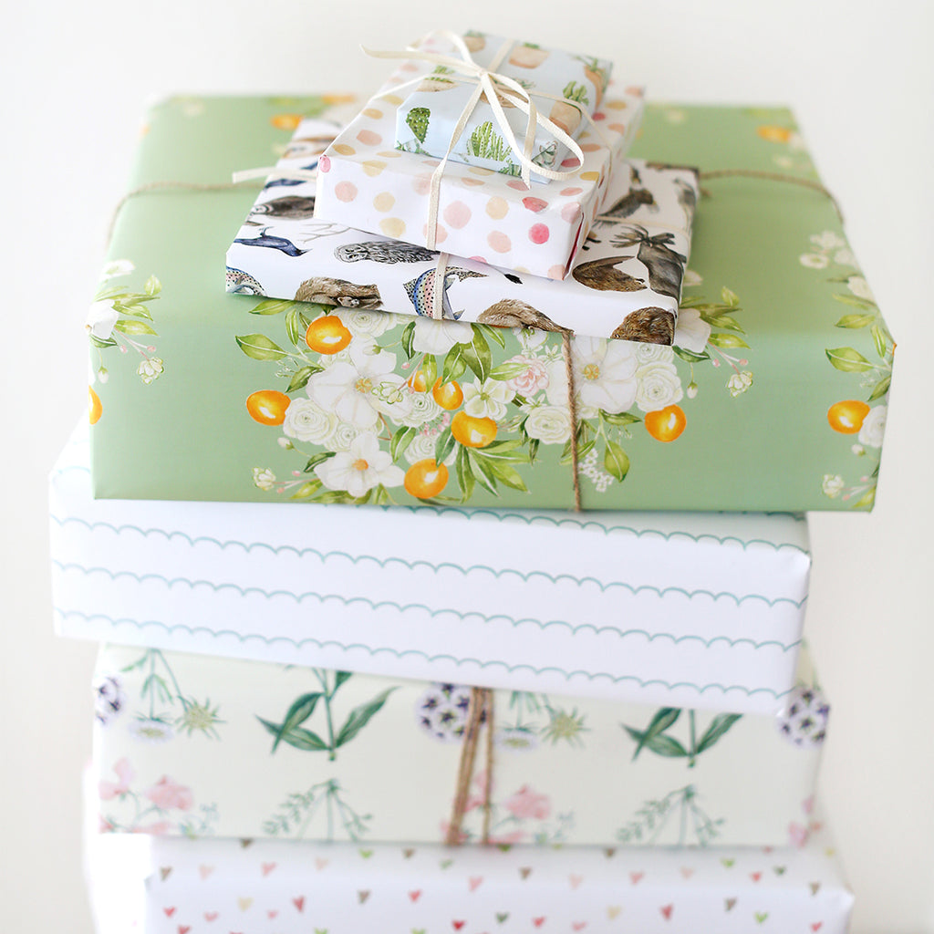 Floral Bursts Gift Wrap