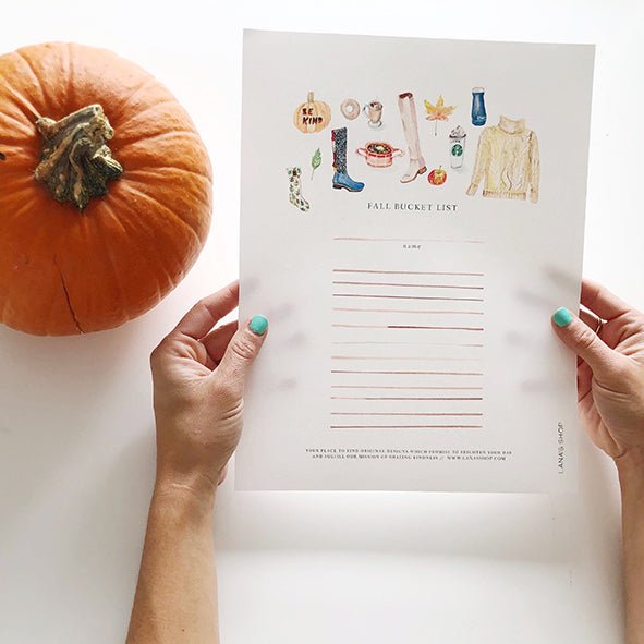 FREEBIE: Fall Bucket List