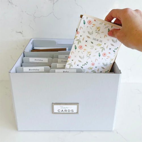 Greeting Card Organizer DIY