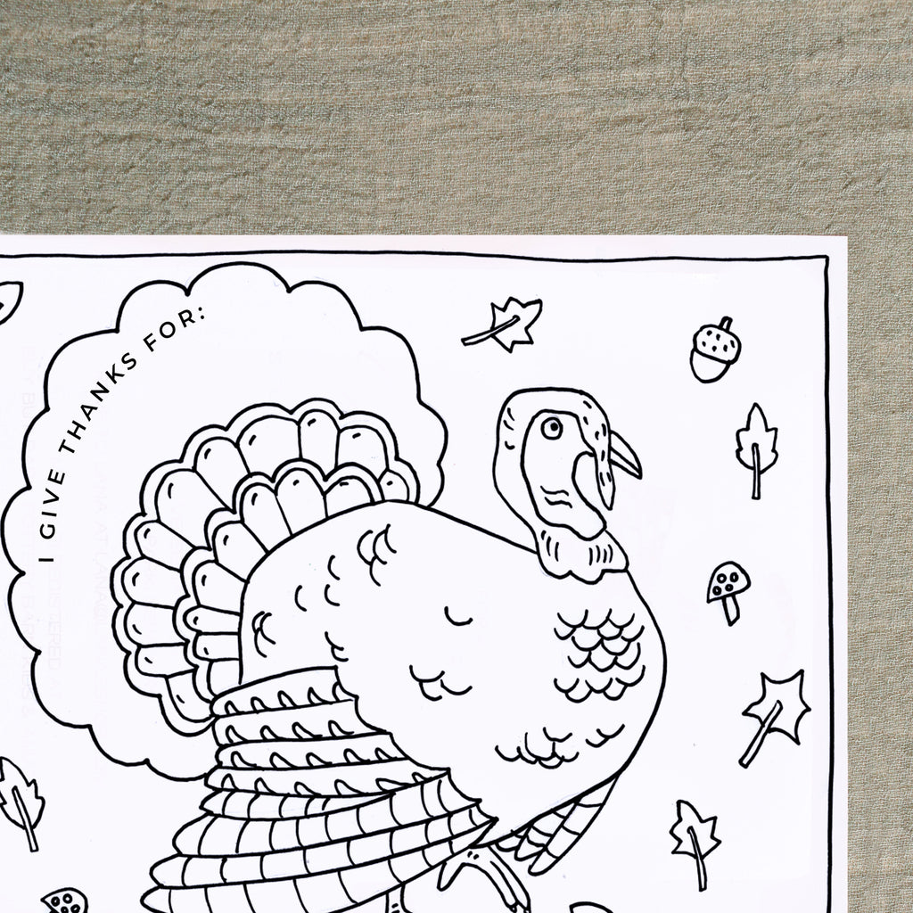Thanksgiving Coloring Page for Kids