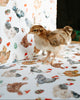 Christmas Chickens in Santa Hats Gift Wrap
