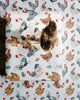 Christmas Chickens in Santa Hats Gift Wrap