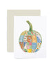 Quilt Pumpkin Greeting Card