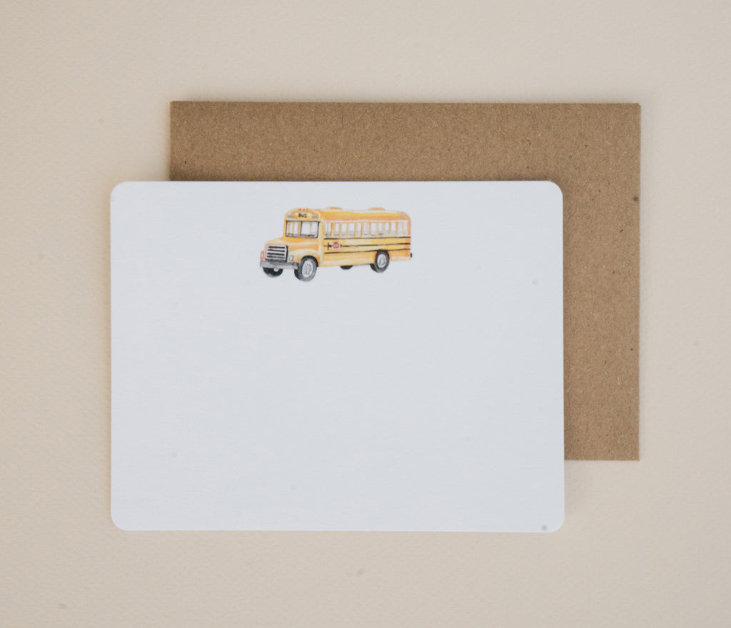 School Bus Kid Stationery Box Set