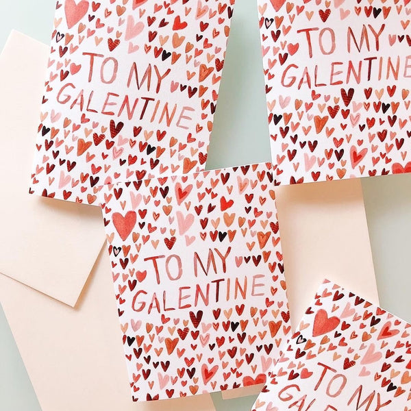 Galentine's Day greeting card