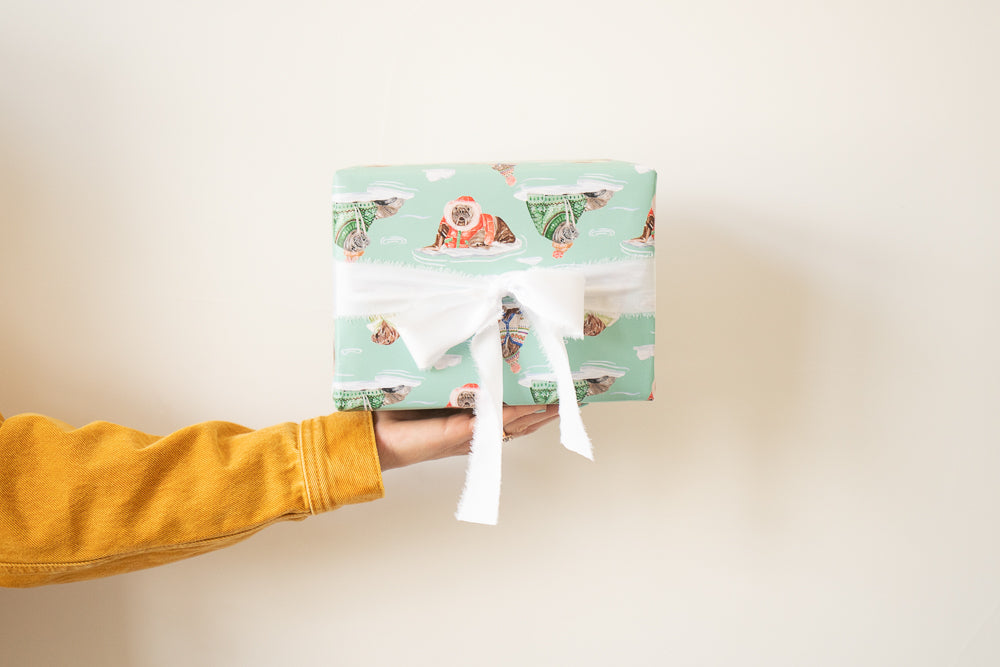 Holiday Walrus Gift Wrap