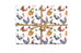 Christmas Chickens in Santa Hats Gift Wrap