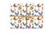 Christmas Chickens in Santa Hats Gift Wrap