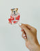English Bulldog Christmas Sticker