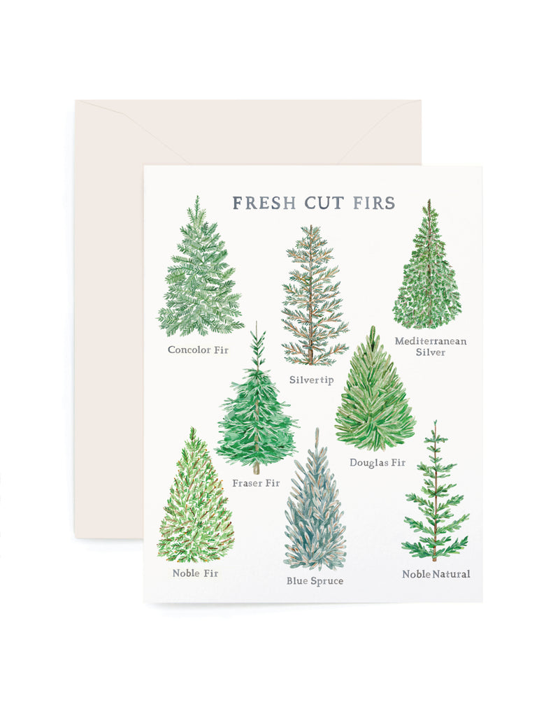 Festive Fresh Cut Holiday Card