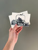Skier Gondola Love Card