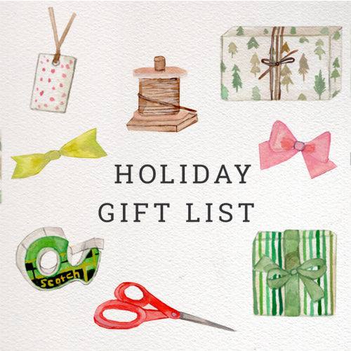 Checklist for your Holiday Gifts