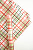 Holiday Watercolor Plaid Gift Wrap