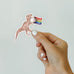Rainbow T-Rex Sticker