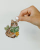 Reading Cat Sticker