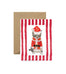 Santa Claus Tabby Cat Greeting Card