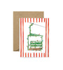 Ski Chair Lift Christmas Greeting Card