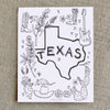 Texas Donation Coloring Page