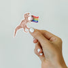 Rainbow T-Rex Sticker