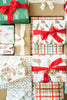 Holiday Watercolor Plaid Gift Wrap