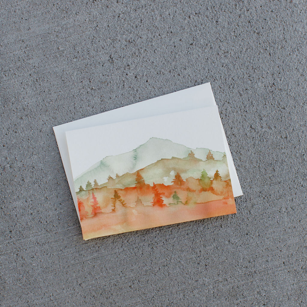 Autumn Mountain Card