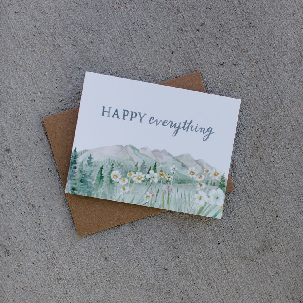 Happy Everything Mountain Card