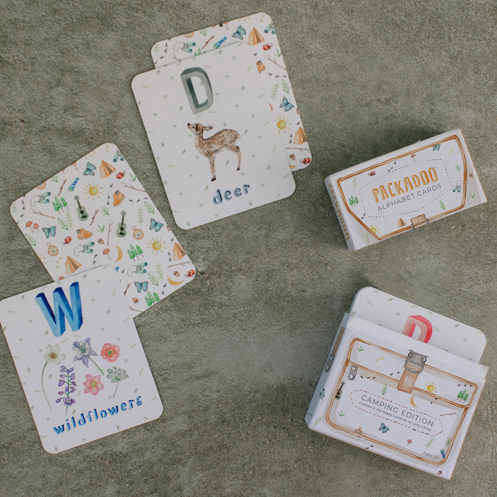 Packadoo Alphabet Cards for Kids: Camping Edition – Lana's Shop