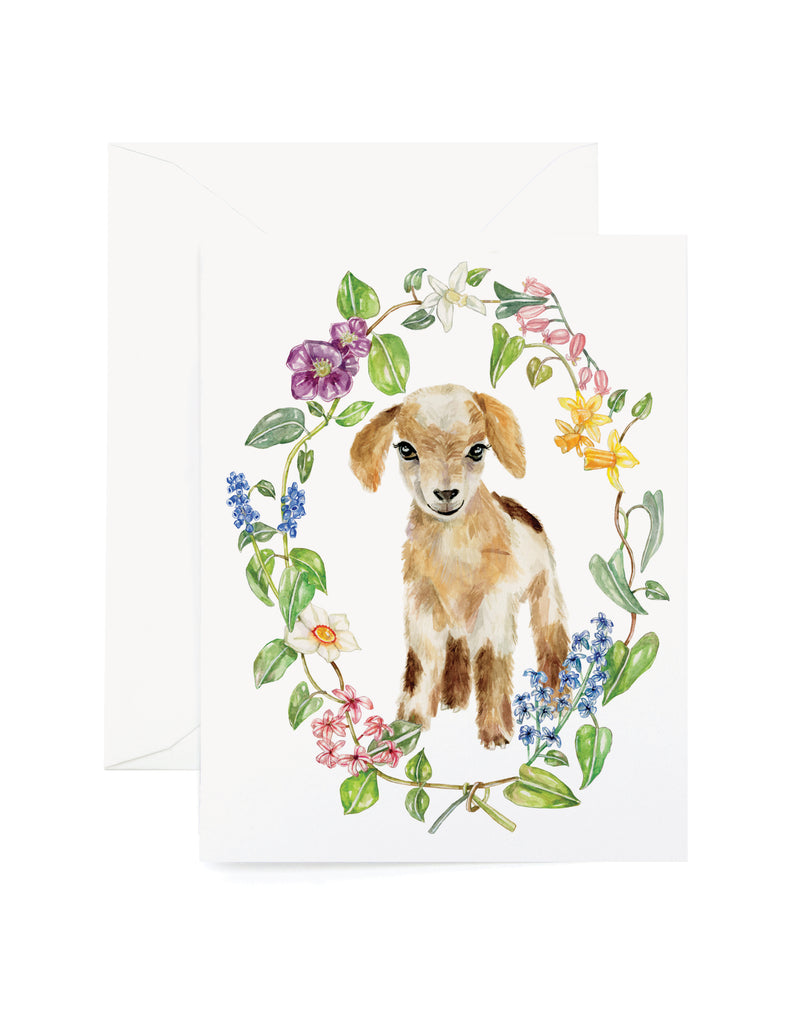 Botanic Goat Card