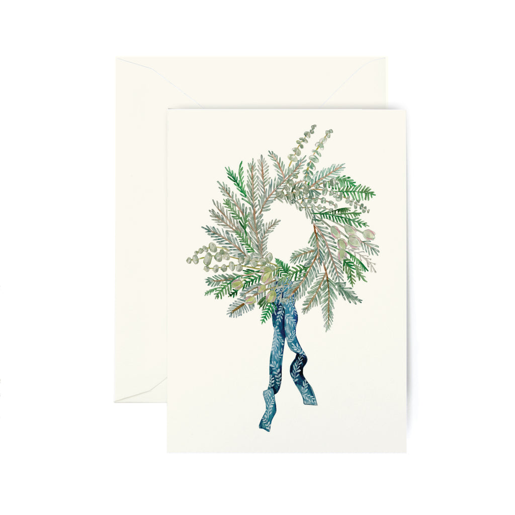 Mossy Meadow Wreath Card
