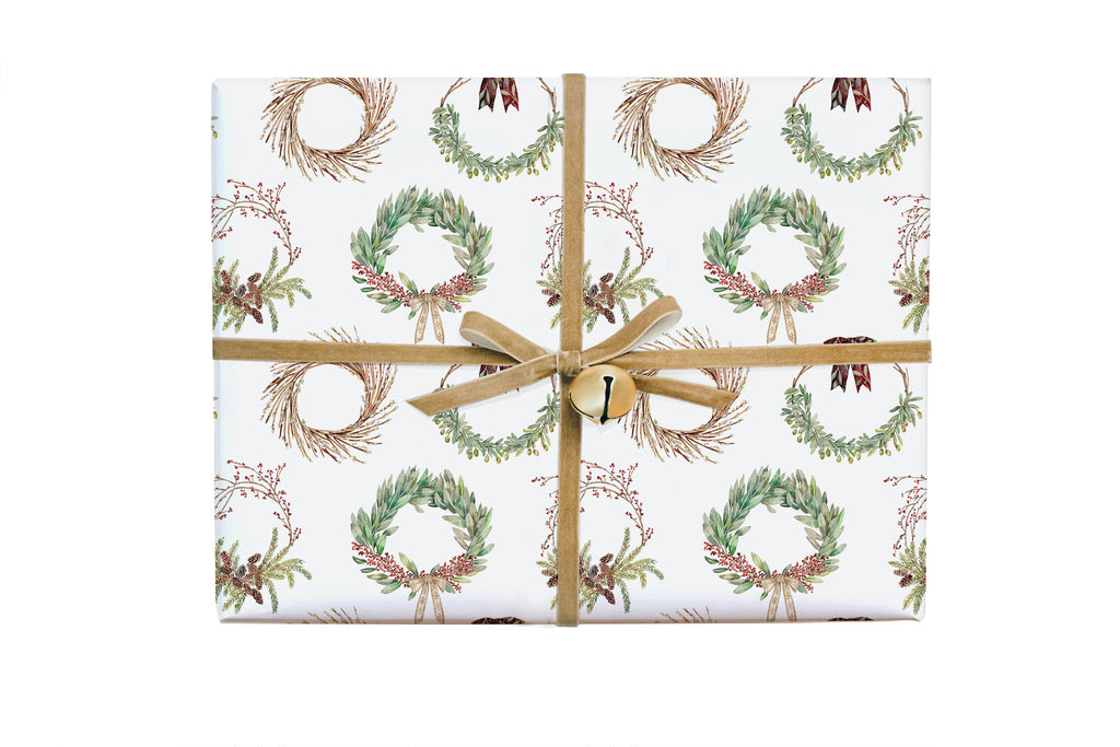 Holiday Wreath Gift Wrap