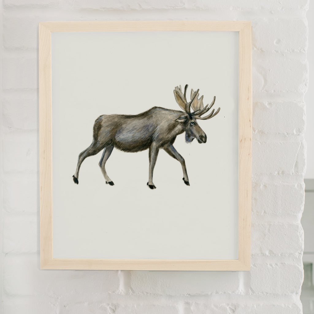 Rustic Moose Art Print – Lana's Shop