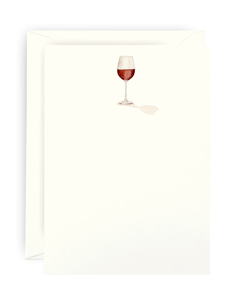 Red Wine Note Card