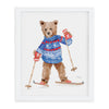 Ski Bear Art Print