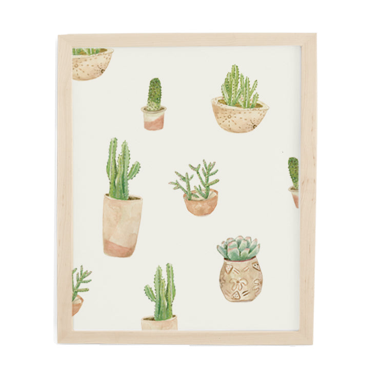 cute succulent paintings Succulent Art Print