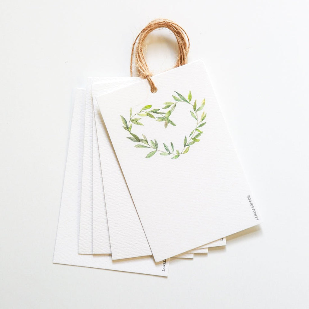 Garland Wreath Gift Tag Set