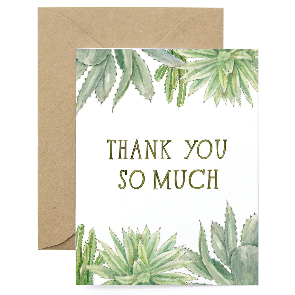 Thank You Succulents Card
