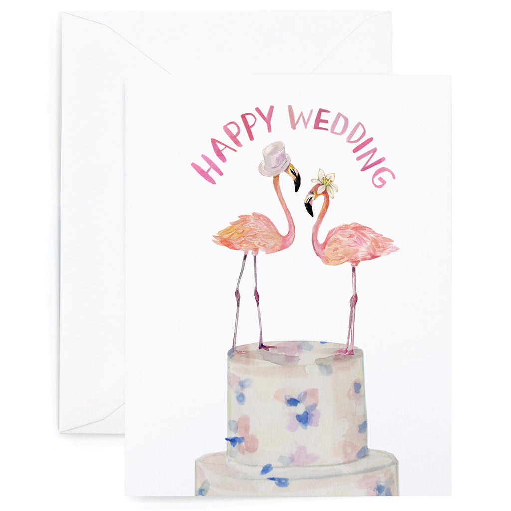 Flamingo Couple Card