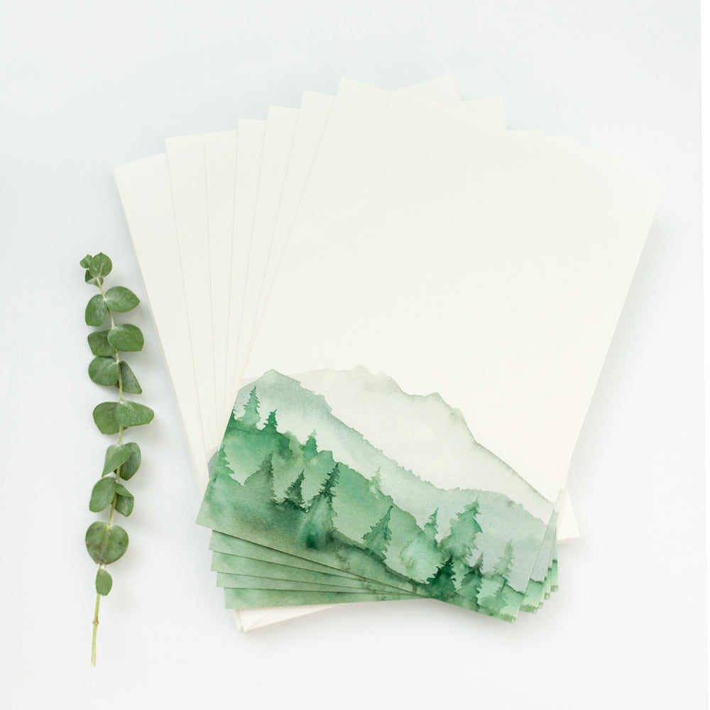 Green Mountains Note Cards