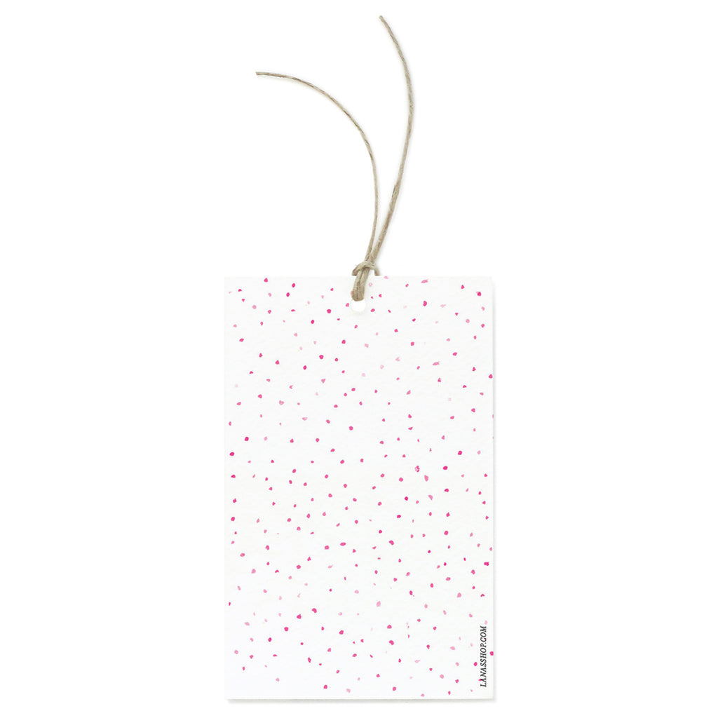 Pink Dots Gift Tag Set