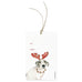 Reindeer Dog Gift Tag Set
