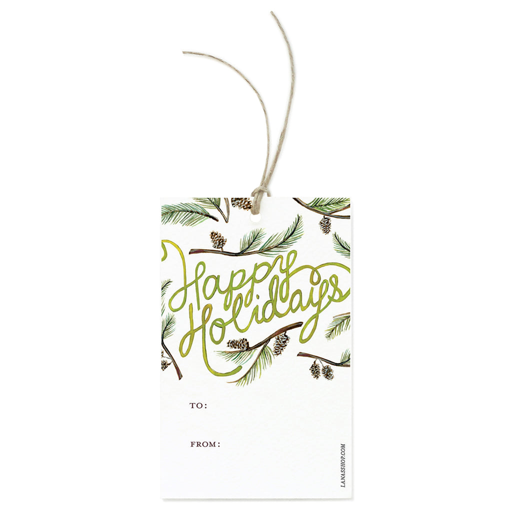 Holiday Greenery Gift Tag Set