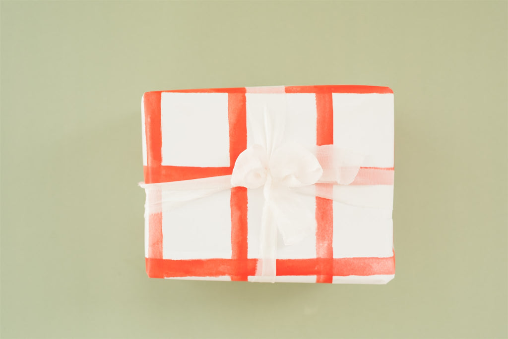 Red Checkered Gift Wrap