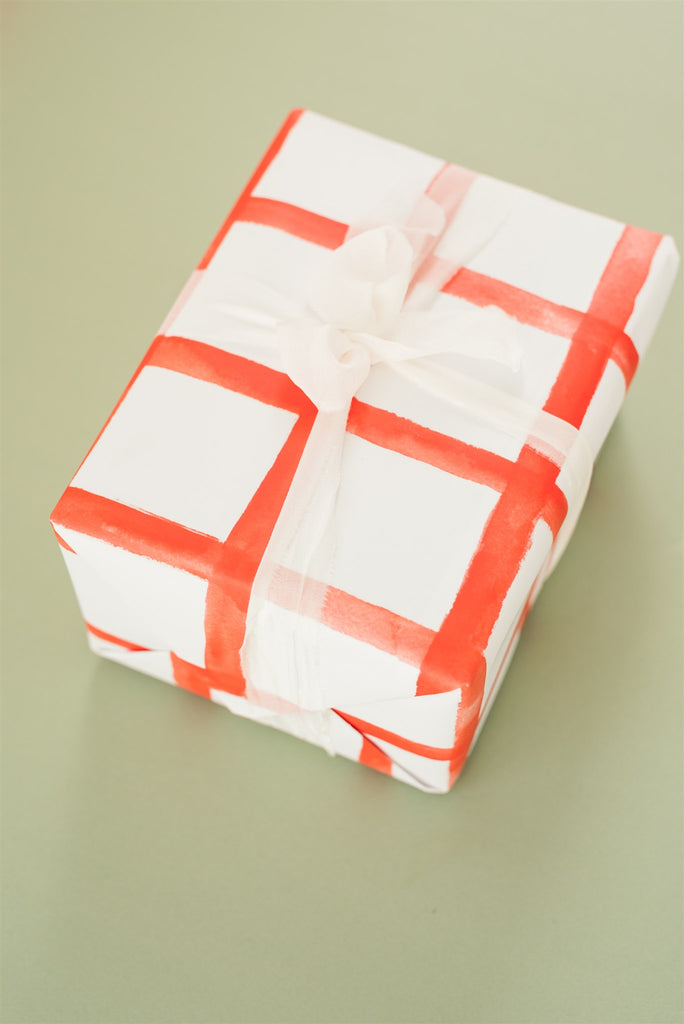 Red Checkered Gift Wrap