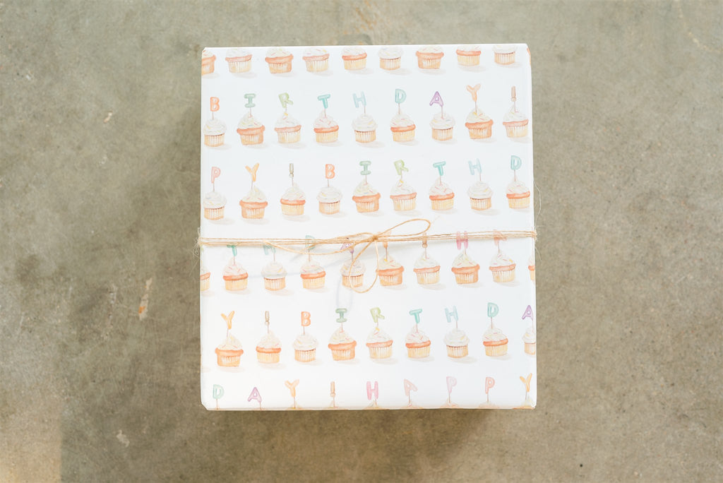 Birthday Cupcake Gift Wrap